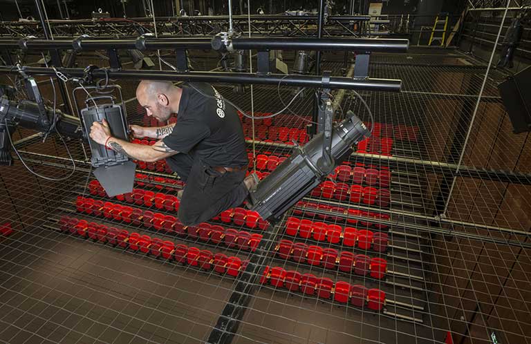 Tension Wire Grid Installation: Birmingham Repertory Theatre
