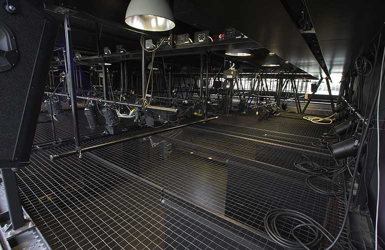 Tension Wire Grid Installation: Danshögskolan University College of Dance