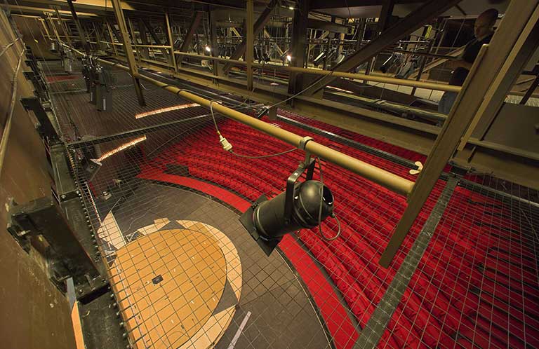 Tension Wire Grid Installation: Helsingborg Theatre