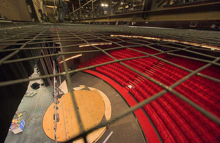 Tension Wire Grid Installation: Helsingborg Theatre