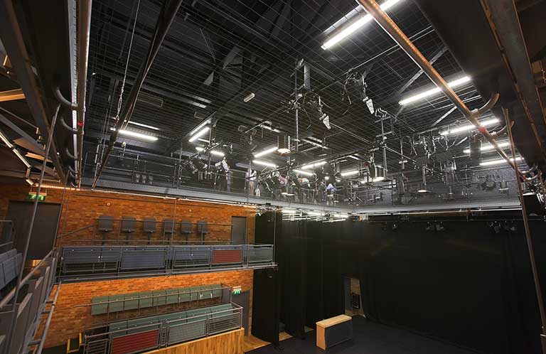 Tension Wire Grid Installation: Junction 2 Theatre