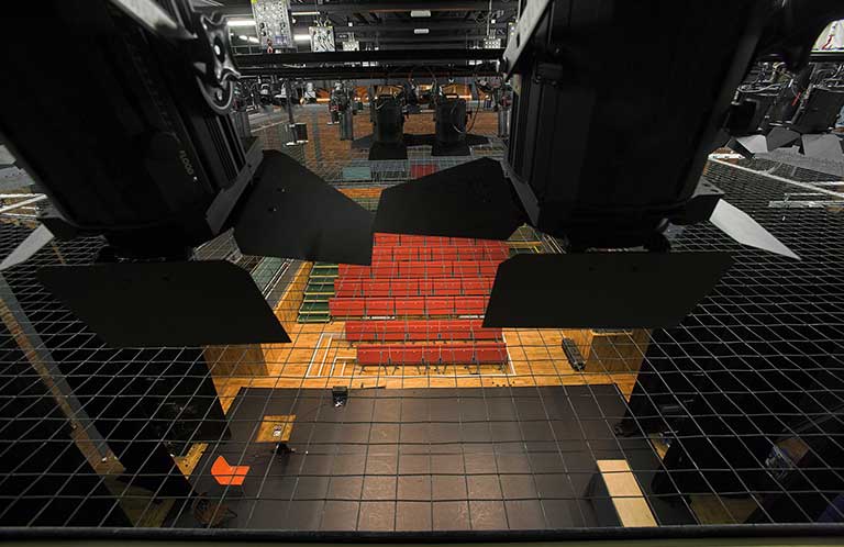 Tension Wire Grid Installation: Junction 2 Theatre