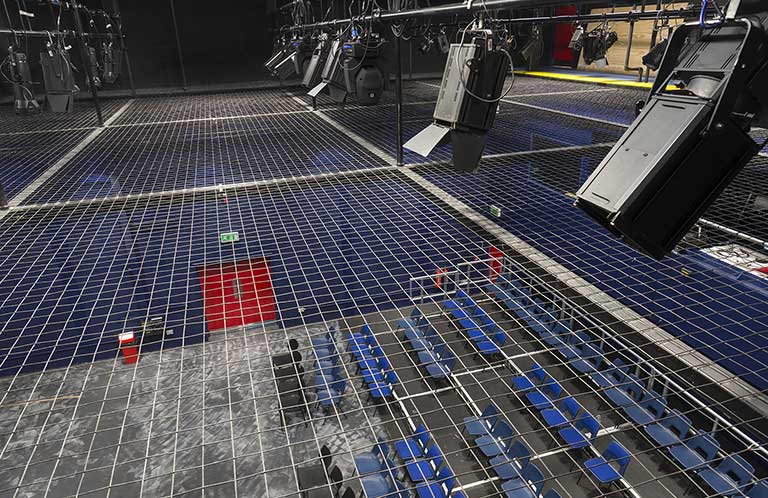Tension Wire Grid Installation: Liverpool Institute for Performing Arts