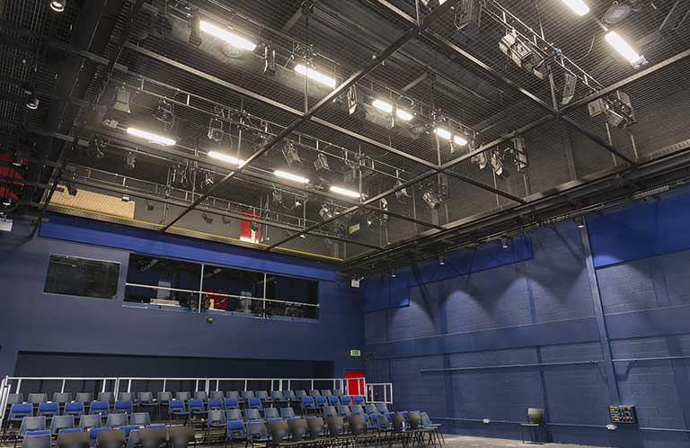 Tension Wire Grid Installation: Liverpool Institute for Performing Arts