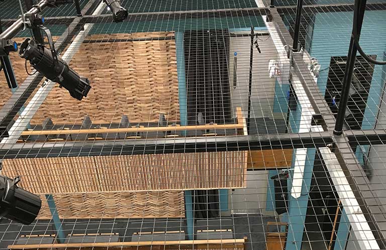 Tension Wire Grid Installation: Nottingham Girls School