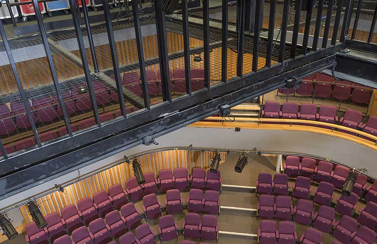 Tension Wire Grid Installation: Samuel Pepys Theatre