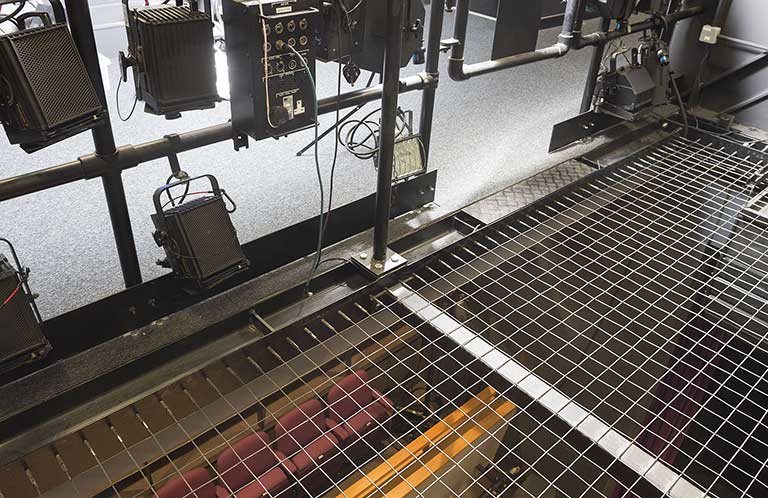 Tension Wire Grid Installation: Samuel Pepys Theatre