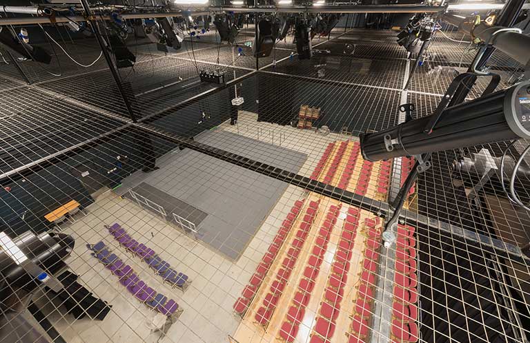 Tension Wire Grid Installation: Sheffield College