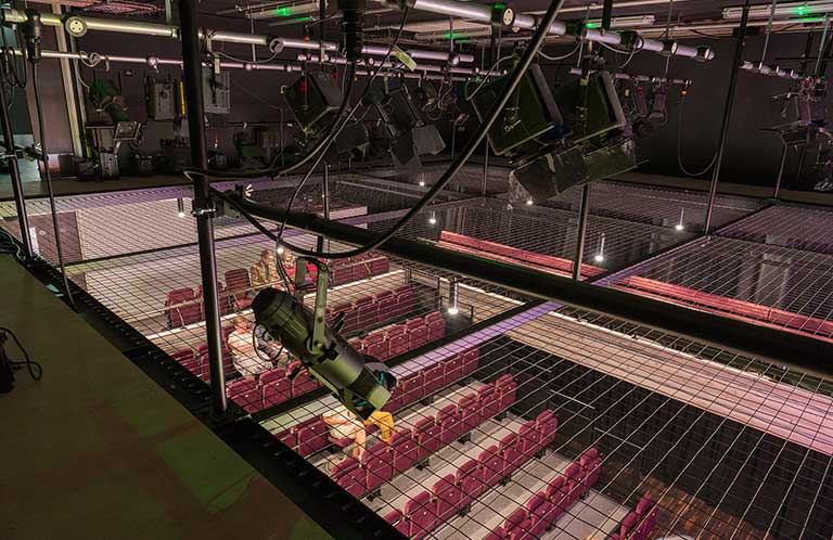 Tension Wire Grid Installation: Square Chapel Arts Centre