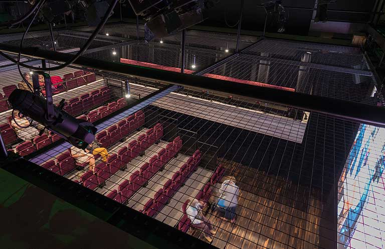 Tension Wire Grid Installation: Square Chapel Arts Centre