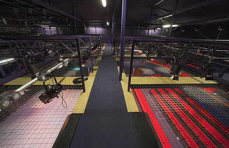 Tension Wire Grid Installation: Woodbridge School